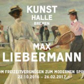 "Max Liebermann – Reiten, Tennis, Polo. Vom Freizeitvergnügen zum modernen Sport", am 26.01.2017, um 18.00 Uhr, in der Kunsthalle Bremen